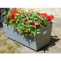 Jardinière Berceau 90cm 100% Recyclée - JBER90 - Résistante, Imputrescible et Garantie 15 Ans