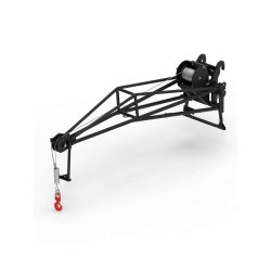 Potence treuil intégrée sur l'accessoire, capacité 900 kg, longueur 3,85 mètres - ATT-04-028 - MAGNI