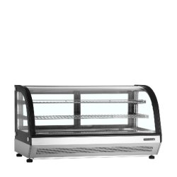 Vitrine réfrigérée incurvée - 78L | Tefcold - LCT900C/BLACK - LED - 16040