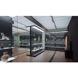 Vitrine haute muséographique  sur mesure et fabriquée en France