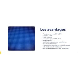 Ecran Vitrine LED Adhesif sur mesure - Transformer votre vitrine en écran LED