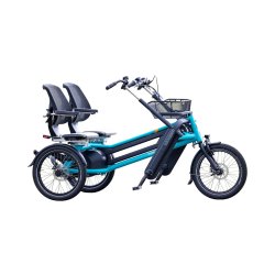 Tandem électrique côte à côte - Fun2Go - Van Raam avec sièges réglables et assistance électrique