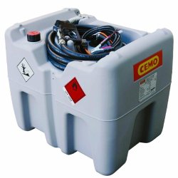 Station Easy Mobil 210 - Cuve à carburant en polyéthylène avec pompe 12V, 40L/min - Référence CEM10980 - Marque CEMO