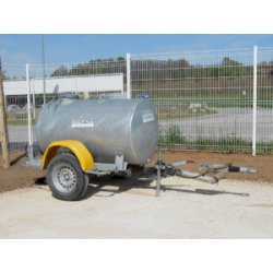 Tonne à eau 500 L en location - citerne tractable pour transport et stockage d'eau sur chantiers non raccordés