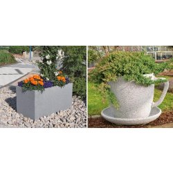 Bac à fleurs Brasil (droite) - design élégant et robuste