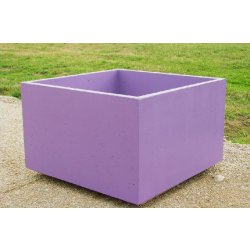 JARDINIÈRE CARRÉE EN BÉTON 100 X 100 X H60 CM