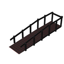 Rampe pour fauteuil demi-tour  - Espace Renard fabricant et installateur - Réf : 2020PMR11