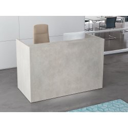 Banque d'accueil LINCOLN sans top - design fonctionnel - bois mélaminé - dimensions personnalisables