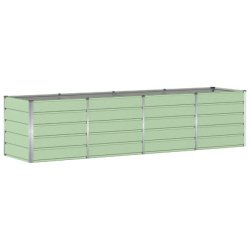 Helloshop26 - Jardinière moderne design industriel usage extérieur 240 x 80 x 75 cm en acier vert - vert acier 3000241037039