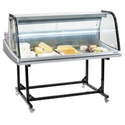 Vitrine réfrigérée de marché 256L sur chariot CVRM256L Casselin - inox CVRM256L