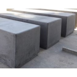 Bloc en béton anti-bélier - 1,9 tonnes - pour voiries ou parkings - coloris personnalisables