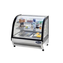 Vitrine réfrigérée vitre bombée 130L ATOSA