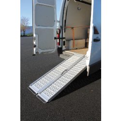Rampes d'accès amovibles PMR en aluminium pour véhicules - RMPACCALU-ID12/VH