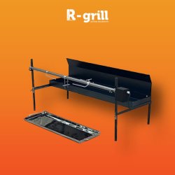 Tournebroche professionnel Adria - solide et robuste - 50 Watts / 230 Volts - capacité 30 kg pour méchoui