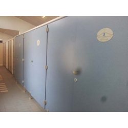 Cabines sanitaires gamme standard - panneaux stratifiés antibactériens - hauteur 2150mm