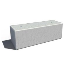 BSF_150 - Bloc béton Lego Buhler Fils - Longueur 150cm, 3 connecteurs négatifs, 2 ancrages filetés