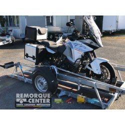 Remorque Abaissable Porte-moto Grosses cylindrées - YO REMORQUE - CCL7 - 266 x 110 cm - PTAC : 749 kg Reference -CCL7