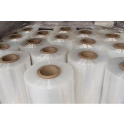 Film étirable machine 250% - polyéthylène (PE) qualité cast - pour banderoleuse avec bloc de pré-étirage