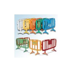 Barrière mobile de sécurité avec pieds mobiles repliables, idéale pour sécuriser les zones d'intervention ou de travaux -  2ml & 1,26ml hauteur 1ml