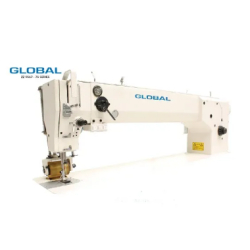 Machine à coudre industrielle zig zag - Par came avec canette grosse capacité et moteur direct drive intégré - GLOBAL ZZ 9567-75