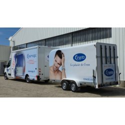 Bigbox XL - Remorque fourgon Wilsud - 5m00 - Grand volume avec carrosserie polyester et PTC jusqu'à 3500 kg