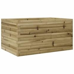 Helloshop26 - Jardinière bac lit surélevé plantes fleurs terrasse jardin 90 x 60 x 45,5 cm bois de pin imprégné marron 02_0038015 - marron Bois m