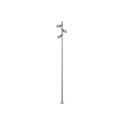 Mât fonctionnel cylindrique ICCL100 en acier galvanisé - Formats jusqu'à 12 m pour luminaires ou projecteurs