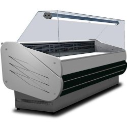 Vitrine réfrigérée vitre droite ventilée noire température +2/+5°c 1520 x 900 x 1250 mm - BGB0311