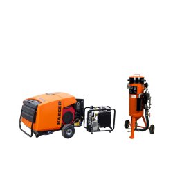 PACK AÉROGOMMAGE Aérogommeuse 25 litres et compresseur M13A1