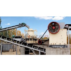 250 t/h - Ligne complète de concassage de minerai de fer avec mâchoire PE900x1200, cône CSB240 et broyeur VSI5X