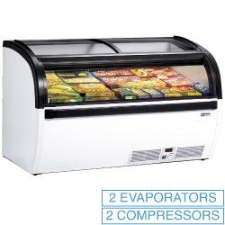 Libre service panoramique vitres coulissante cold vision 1500x940xh880 - VISUAL-15-R2