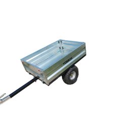 Remorque simple essieu 350kg benne galvanisée basculante 1200x850x300 mm Torros AHR350B
