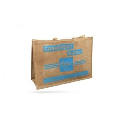 Sac cabas en toile de jute "Carrément écolo" - 50 unités - beige A4E117C
