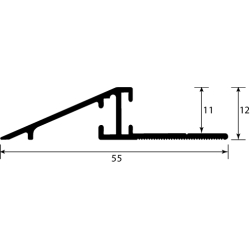 Cadre incliné 12 mm - finition esthétique et sécurité - marque Romus