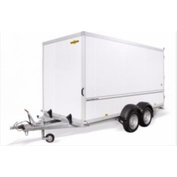 Humbaur fourgon sandwich 2 essieux - roues extérieures 401x175x180 cm - PTAC 2500 kg - charge utile 1690 kg
