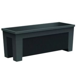 Jardinière Ona en fonte - coloris noir oxyron - différentes dimensions et poids