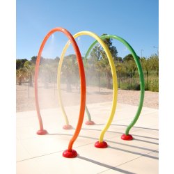Pataugeoire - Arceaux arroseurs en inox Athalia pour aires de jeux aquatiques et plateformes aqualudiques