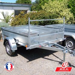 Remorque bagagère robuste Trigano RE 200 SF - acier galvanisé, 2m x 1.41m, PTAC 500/750 kg