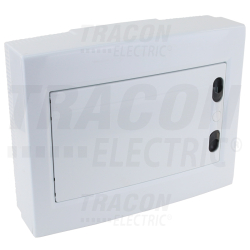 Tableau en saillie - porte plate blanche - 1x12 modules - IP40 - dimensions 260x330x92mm
