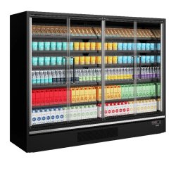 Vitrine réfrigérée pour supermarché Galaxy+ GP26FGD Maxi Black L2580mm 48113 TEFCOLD