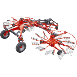 Andaineur double rotors GA 8731 - KUHN - Largeur de travail 7,50 à 9,30 m - MASTERDRIVE GIII