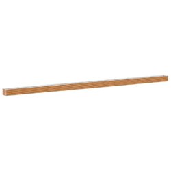 Helloshop26 - Jardinière surélevée moderne espace extérieur 1164 x 50 x 36 cm design industriel en acier galvanisé marron clair 02_0059038 - marr