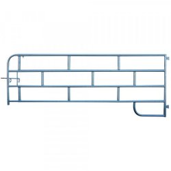 401f09999ss - Barrière agricole extensible type haras galvanisée - 4 lisses Ø42 mm - Equip’Horse