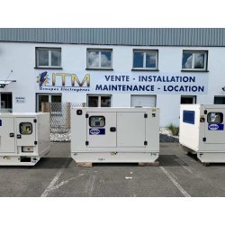 Groupe électrogène d'occasion avec capote neuf de déstockage - FG WILSON - 35 KVA -  F35-1