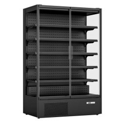 Vitrine murale réfrigérée 3m1 noire 2 portes vitrées 764 l - 1310x7... - 7455.3100