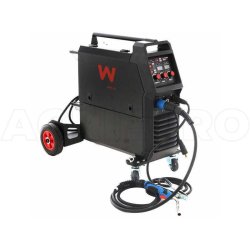 Poste à souder inverter multiprocesseur Awelco MIG 350 - MIG-TIG LIFT-MMA - triphasé 400V 250Amp - professionnel avec 4 rouleaux