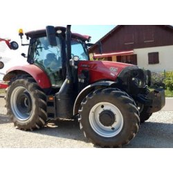Tracteur agricole Case-IH Maxxum 125 MC 35155 - 125CV, 4 roues motrices, chargeur et relevage avant