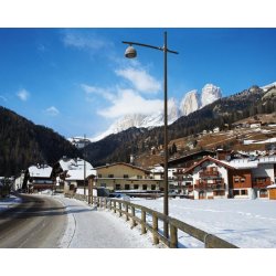 Lampadaire urbain Access DA 13 en acier galvanisé - Candélabres cylindro-coniques avec crosse orientable