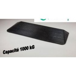 Rampe de seuil en caoutchouc 100% recyclé - accès frontal jusqu'à 1000kg de charge