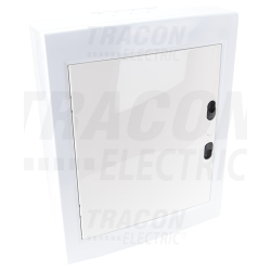 Boîte de distribution en saillie - cache plat blanc 2×12 (24) modules - IP40 - dimensions 415×330×100mm